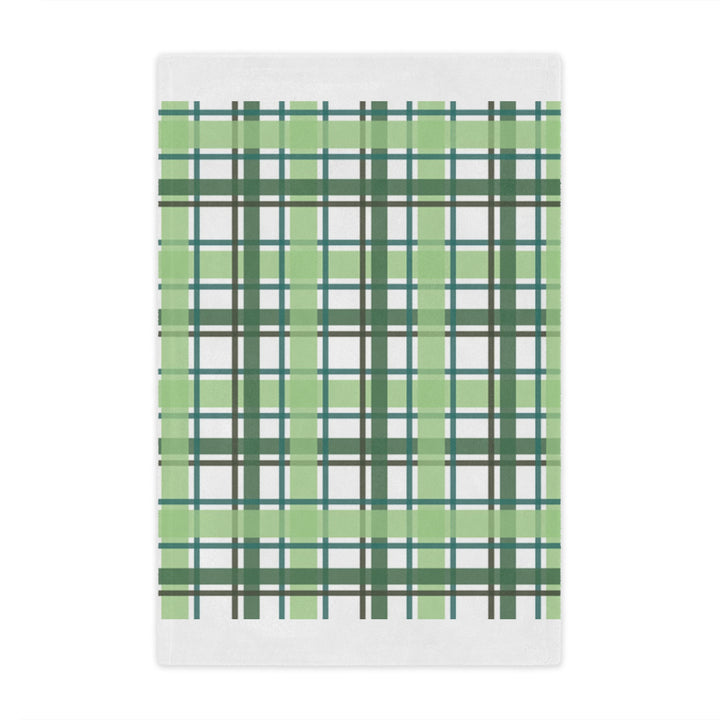 Green Plaid Minky Blanket