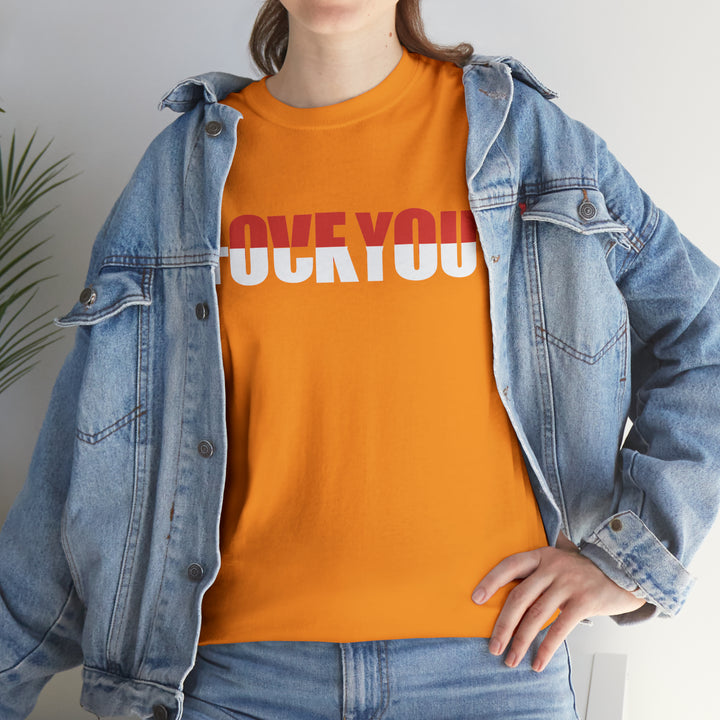 LOVE YOU-F YOU-Unisex Heavy Cotton Tee