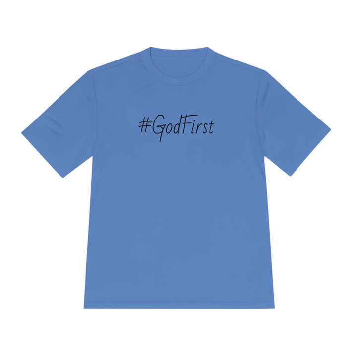 #GodFirst-Unisex Moisture Wicking Tee