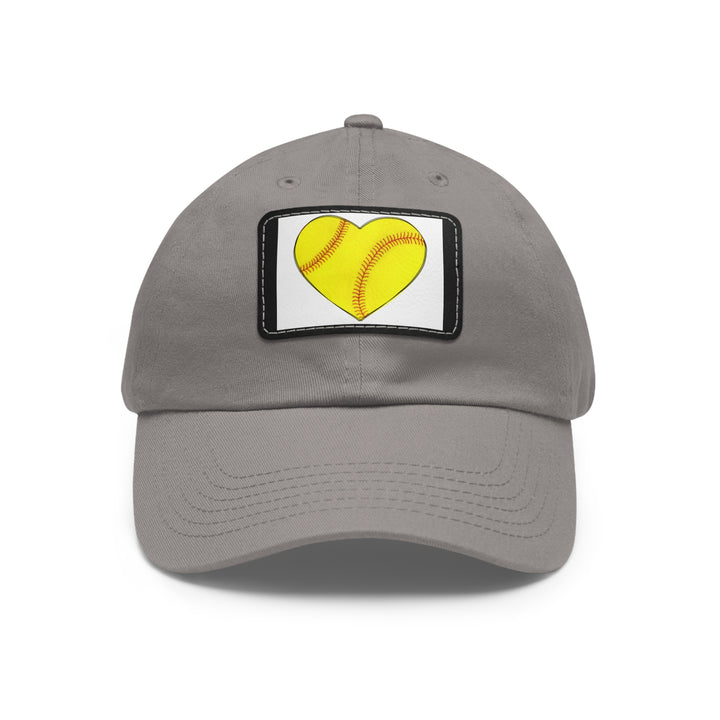 Dad Hat with Leather Patch (Rectangle)