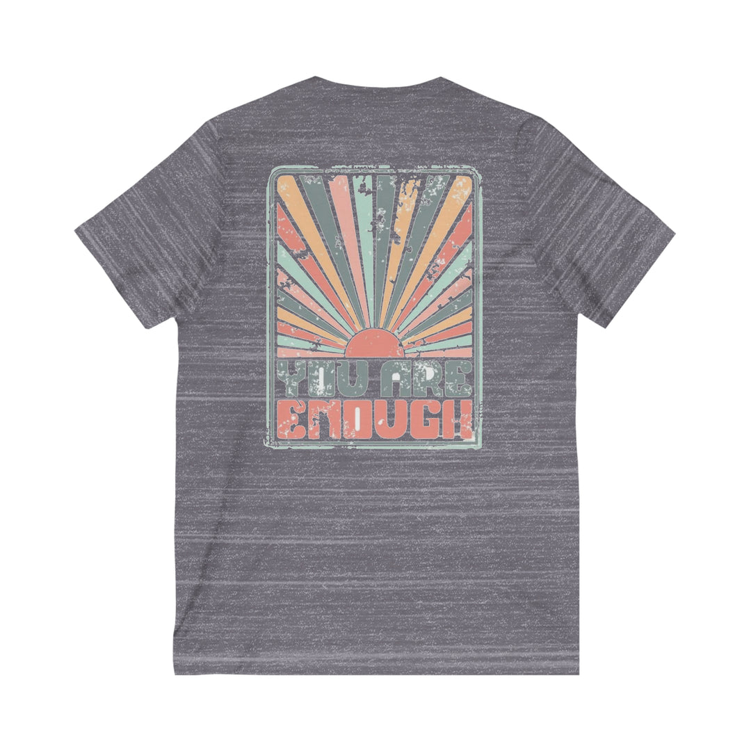 Shine Bright=Unisex Jersey Short Sleeve V-Neck Tee