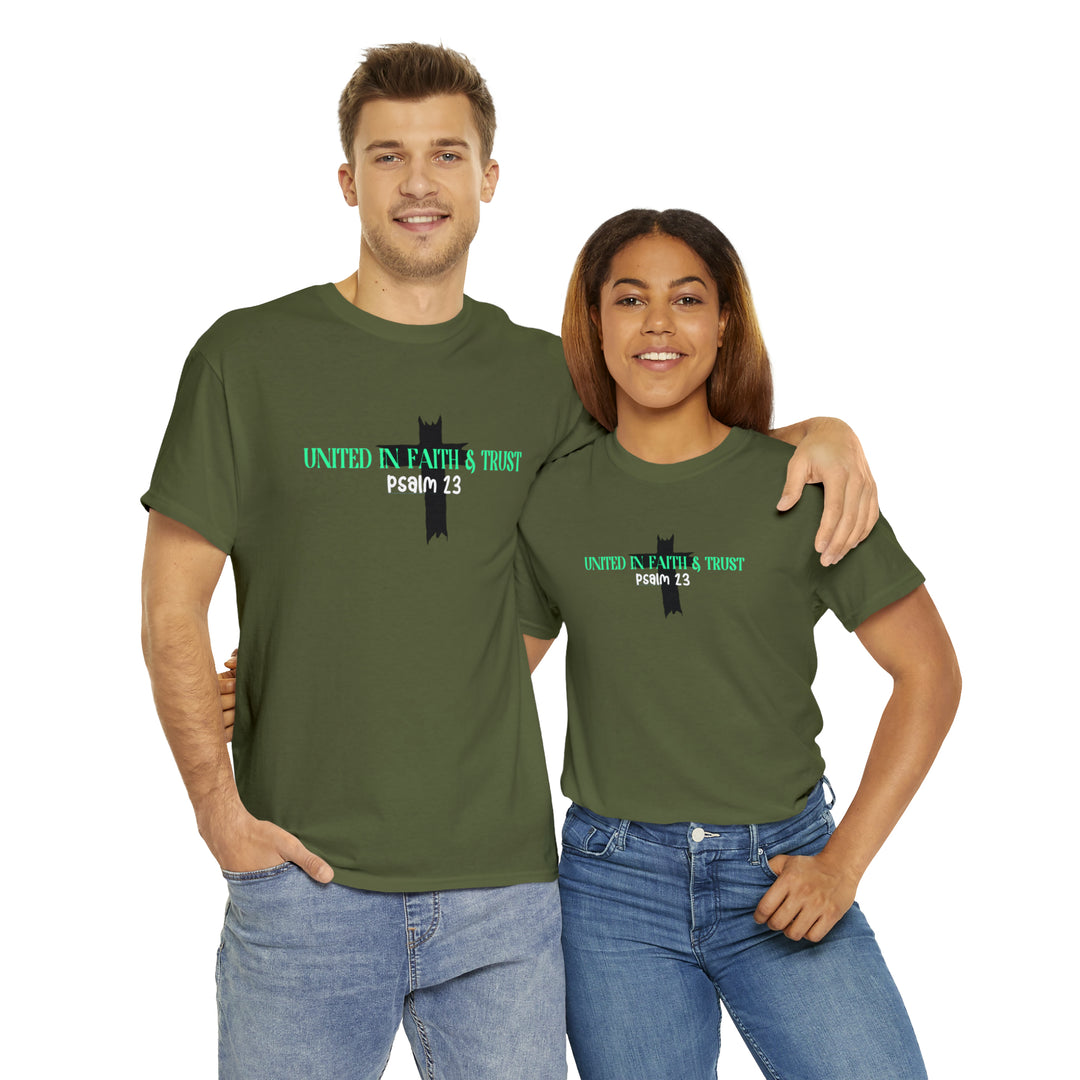 UNITED IN FAITH & TRUST-Unisex Heavy Cotton Tee