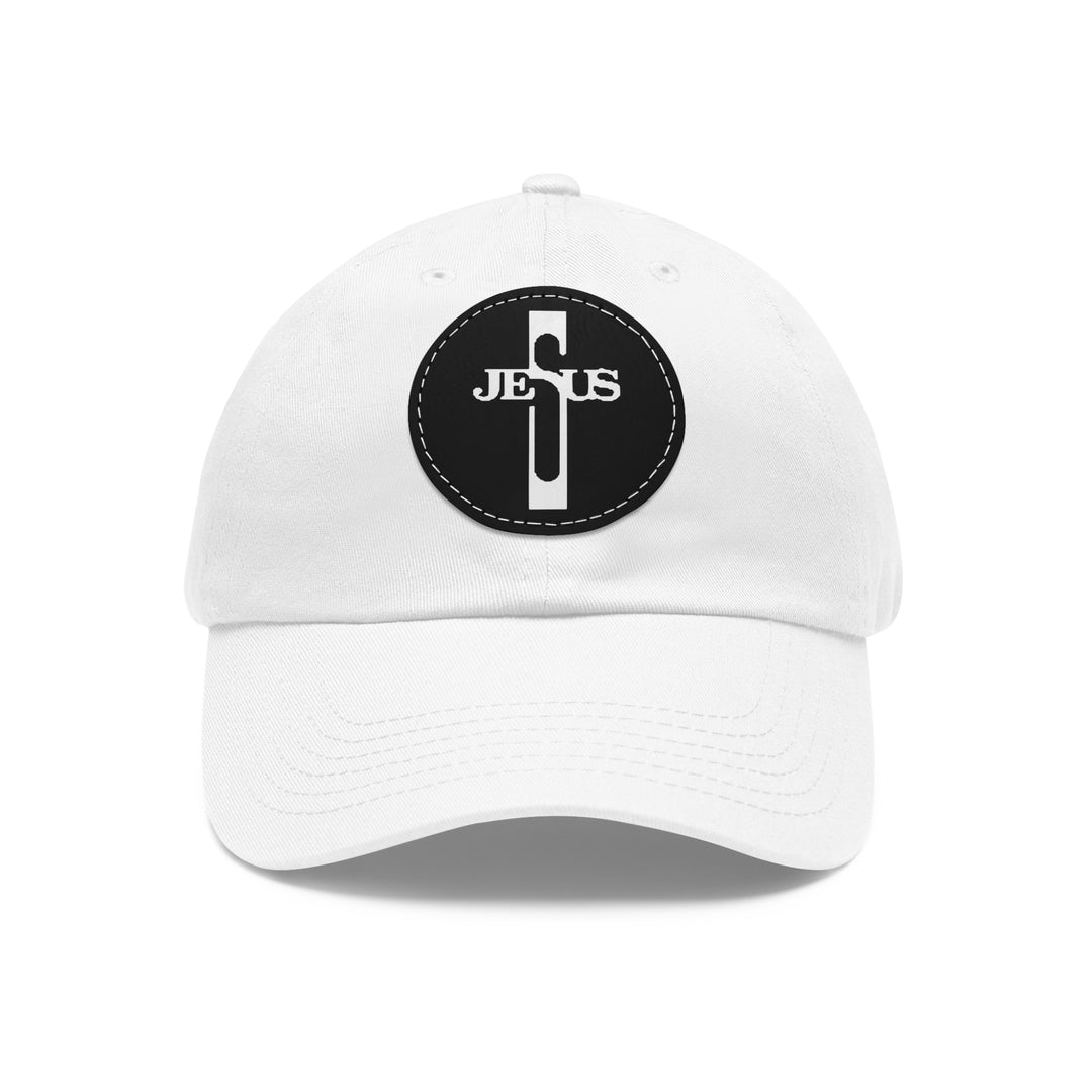 Jesus Hat with Leather Patch (Round)