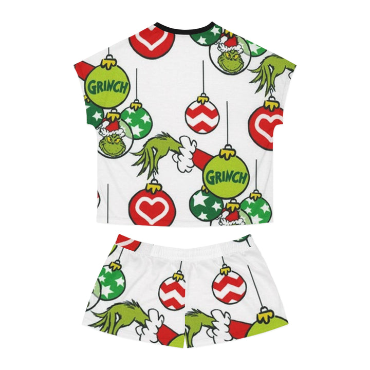 Grinch Women's Short Pajama Set (AOP)