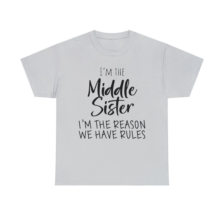 IM THE MIDDLE=Unisex Heavy Cotton Tee