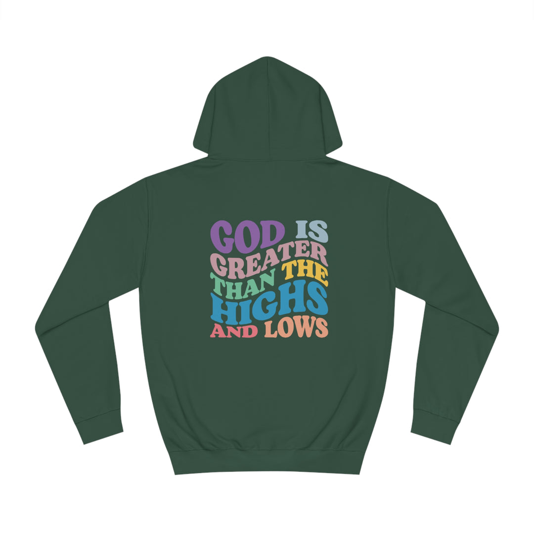 God Is Greater Unisex College Hoodie