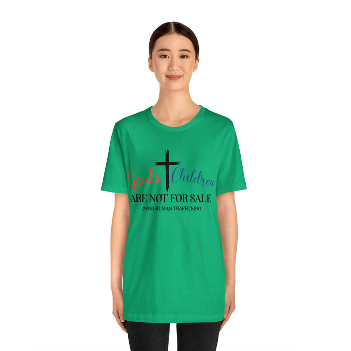 End Human trafficking-Unisex Jersey Short Sleeve Tee