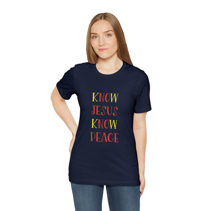Know Jesus-Unisex Jersey Short Sleeve Tee