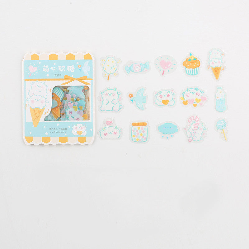 Transparent sticker package