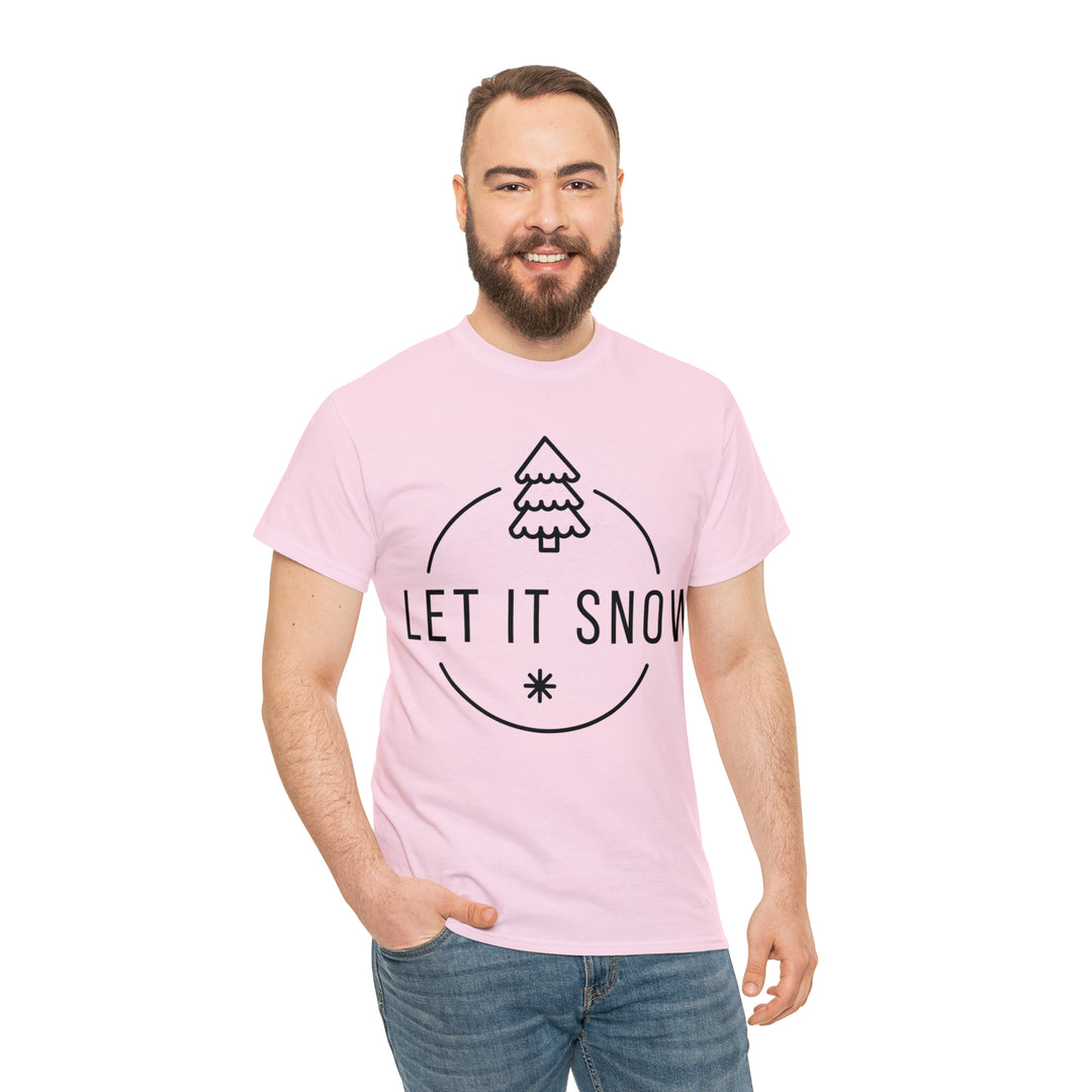 LET IT SNOW=Unisex Heavy Cotton Tee