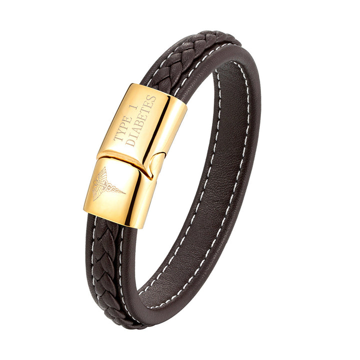 Men Women Emergency Reminder Multicolor Stainless Steel Bracelet