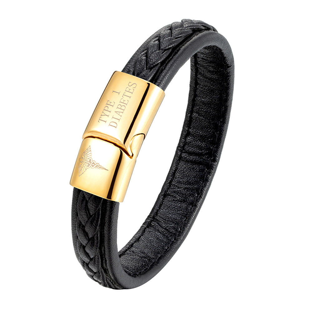 Men Women Emergency Reminder Multicolor Stainless Steel Bracelet