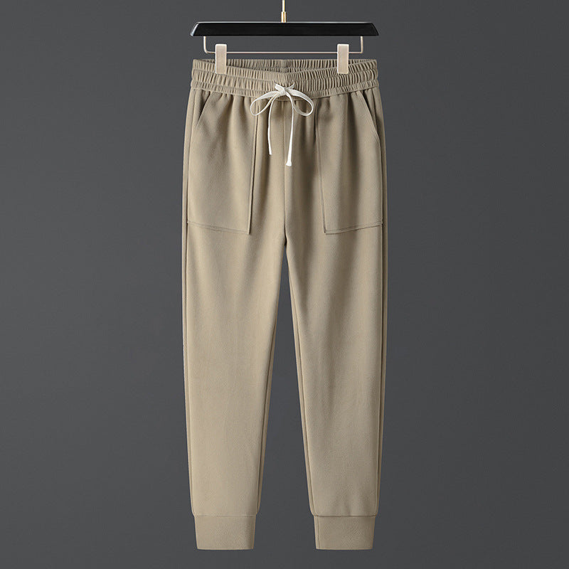 Thick Warm Men's Ankle-tied Pants