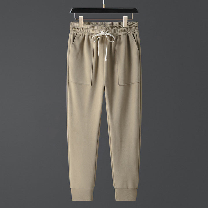 Thick Warm Men's Ankle-tied Pants