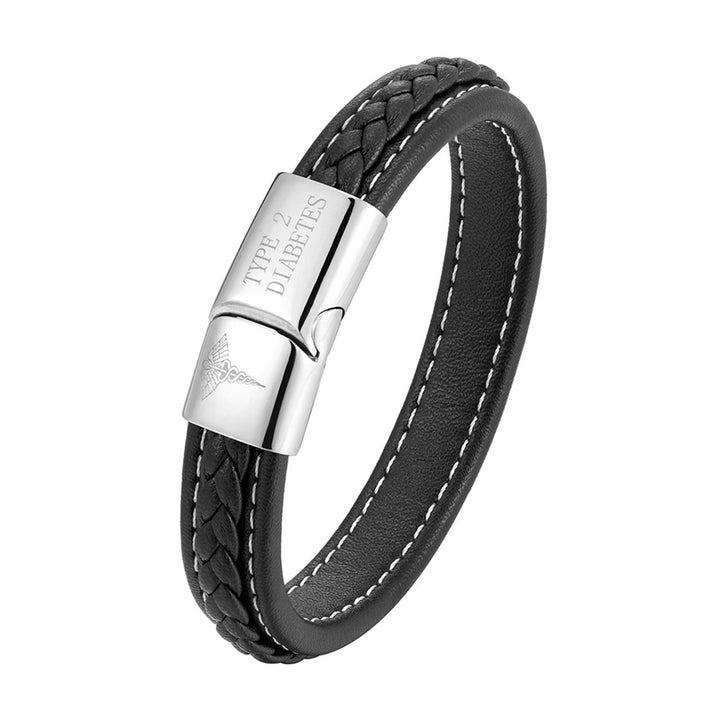 Men Women Emergency Reminder Multicolor Stainless Steel Bracelet