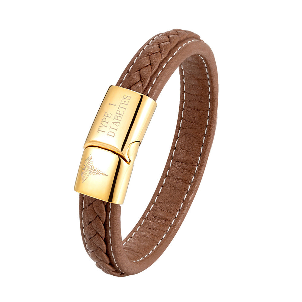 Men Women Emergency Reminder Multicolor Stainless Steel Bracelet