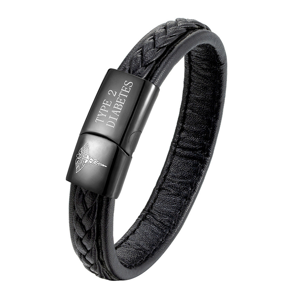 Men Women Emergency Reminder Multicolor Stainless Steel Bracelet