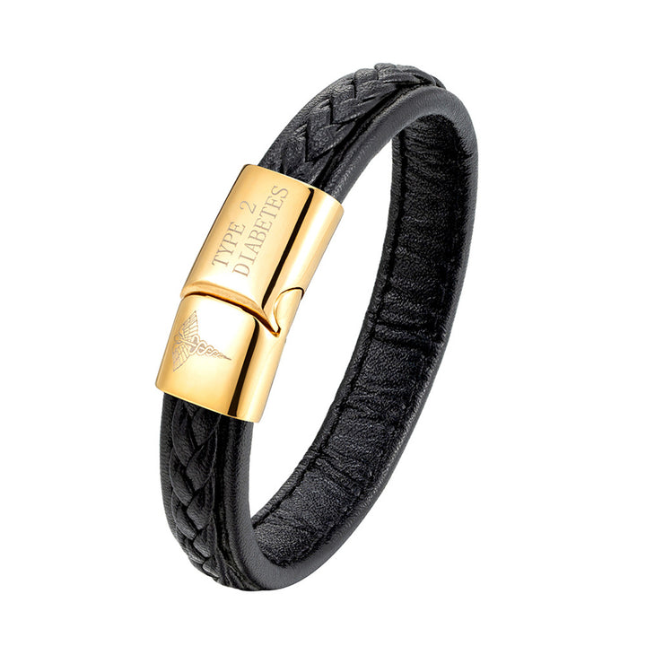 Men Women Emergency Reminder Multicolor Stainless Steel Bracelet