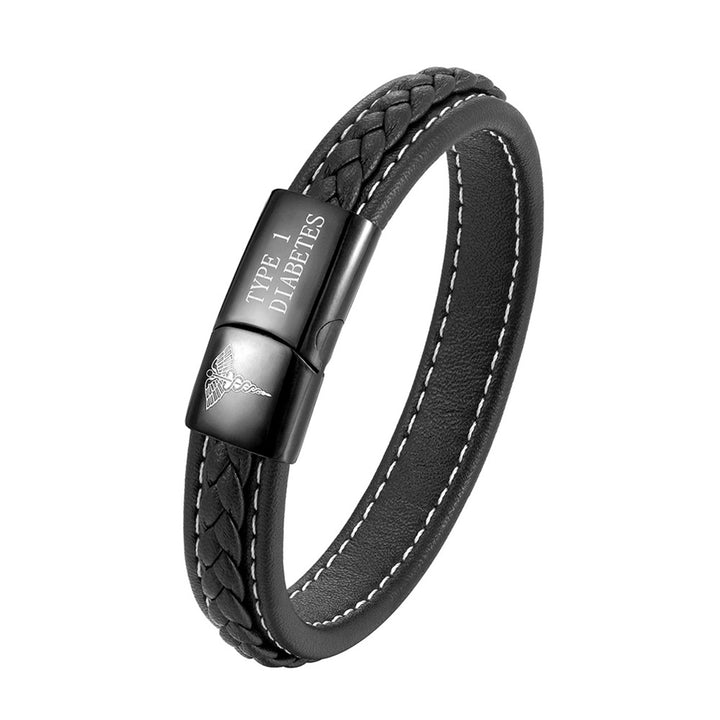 Men Women Emergency Reminder Multicolor Stainless Steel Bracelet