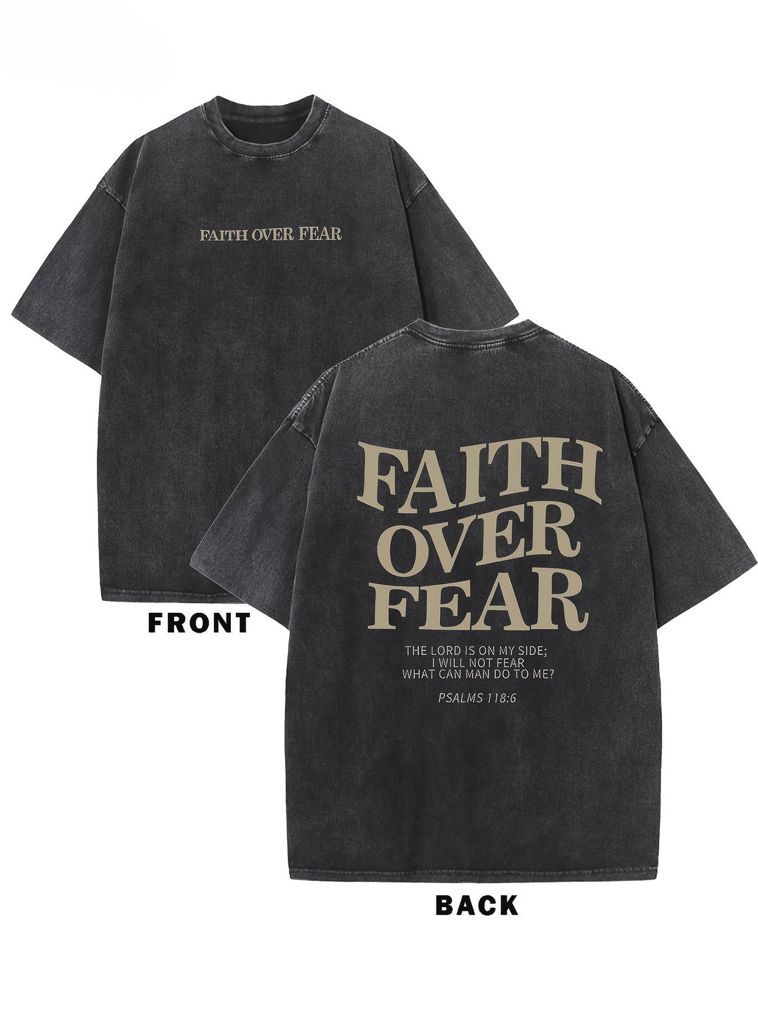 Faith Is Better Than Fear Men And Women Batik Retro Trendy T-shirt