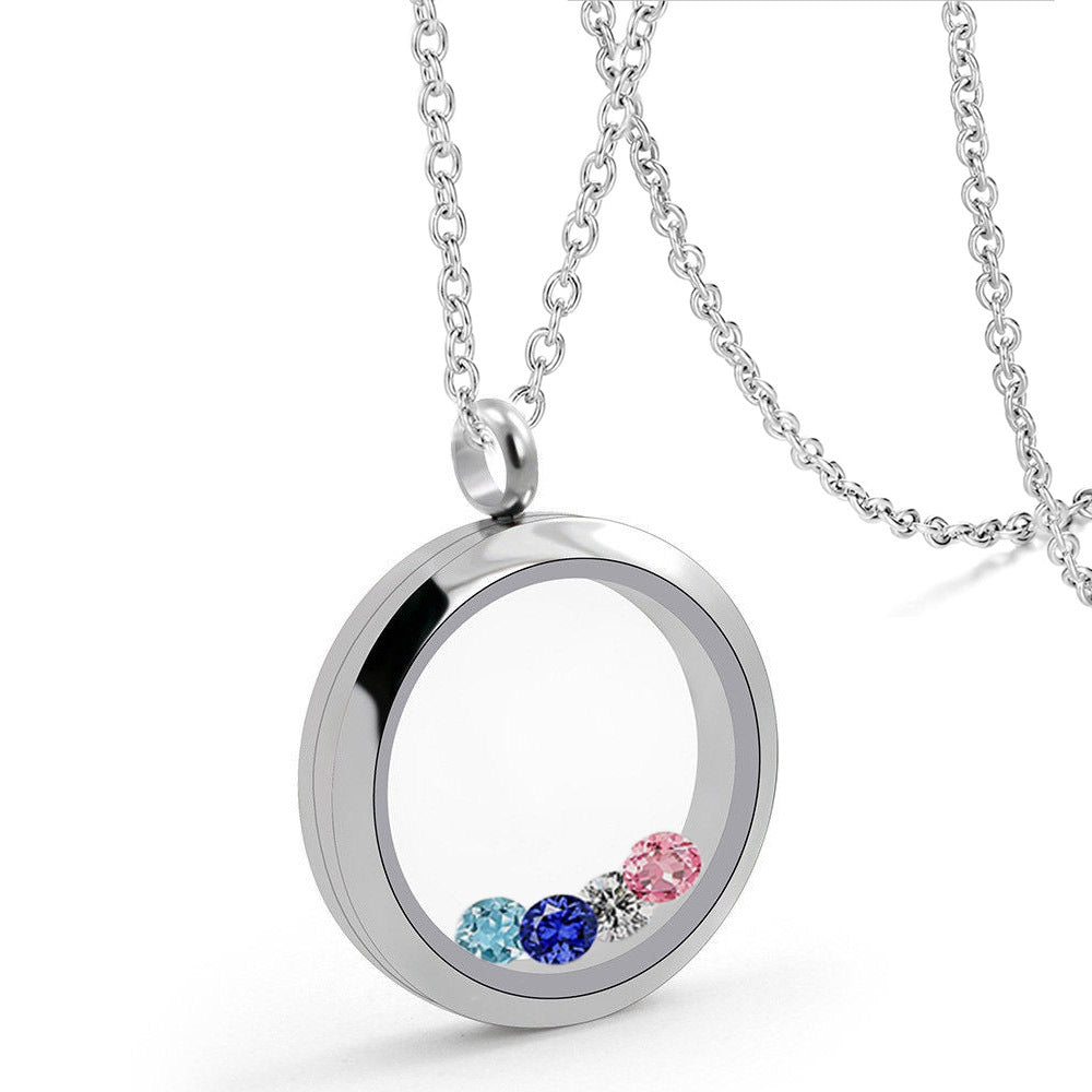 Glass Photo Box Pendant Magnet Box