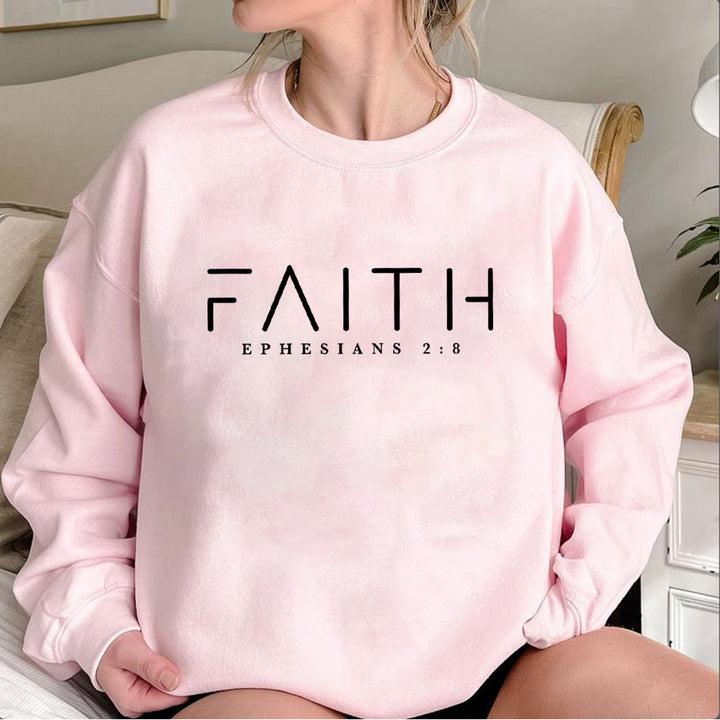 Trendy Faith Sweatshirt Bible Verse Shirt Christian Clothing