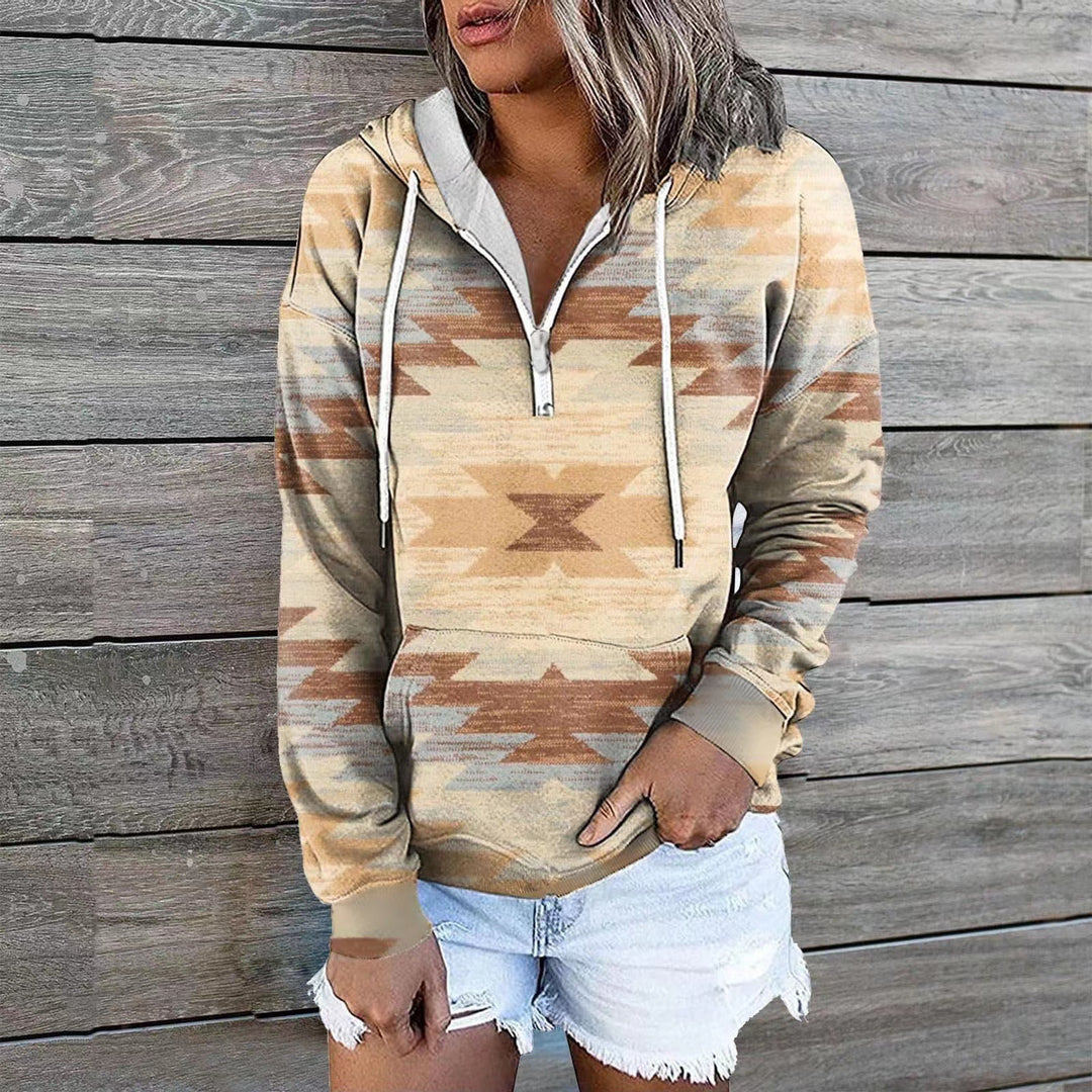 Female Ethnic Tribal Hoodie Coat