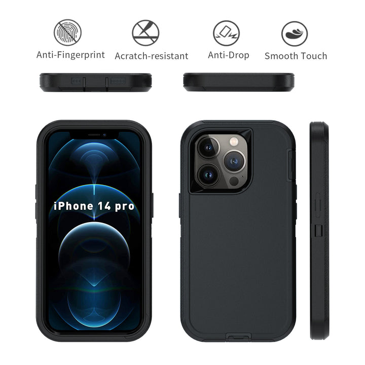 Multi-purpose  Solid Color Four-in-one Mobile Phone Protective Case