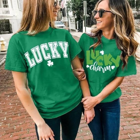Patricks Day Shirts For Women Irish Shamrock Tshirts Gra