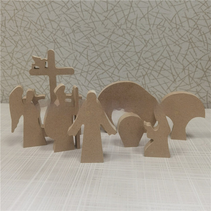 Easter Scene Wooden Decoration