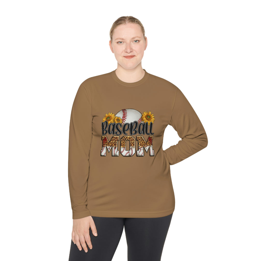 BASEBALL-MOM-Unisex Lightweight Long Sleeve Tee