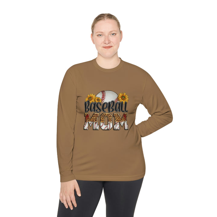 BASEBALL-MOM-Unisex Lightweight Long Sleeve Tee