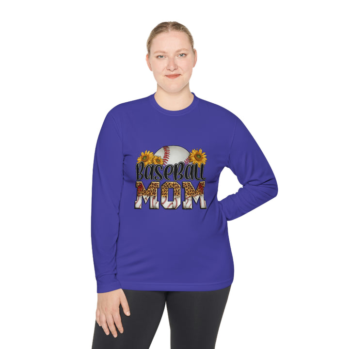 BASEBALL-MOM-Unisex Lightweight Long Sleeve Tee