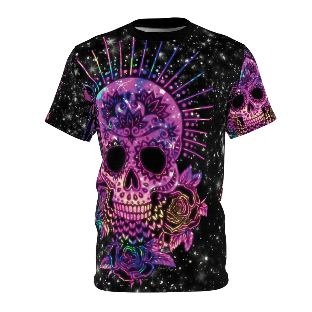 SKULL-Unisex AOP Cut & Sew Tee