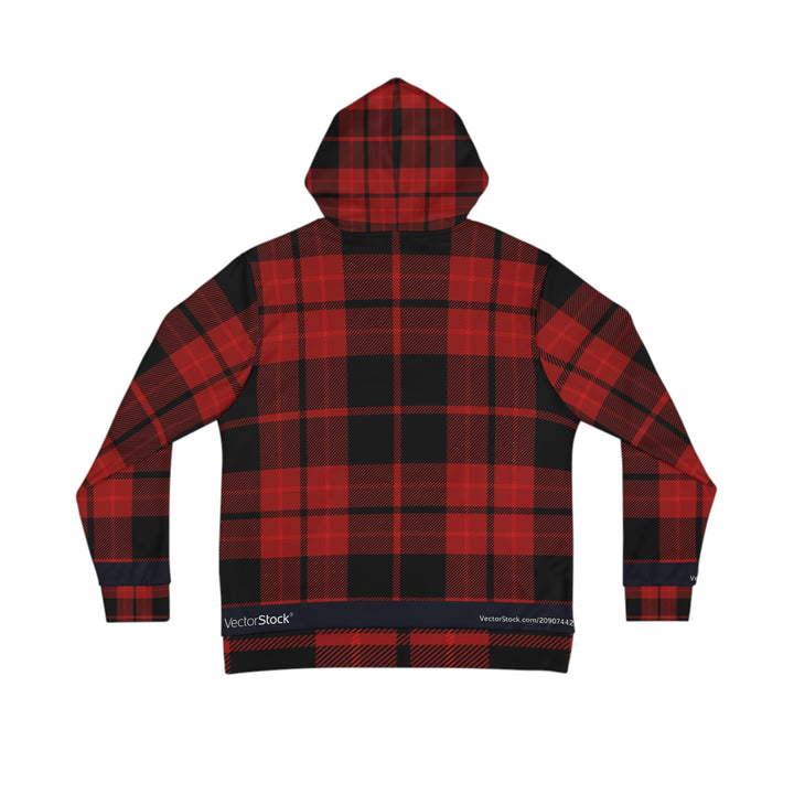 RED-PLAID-Men's All-Over-Print Hoodie