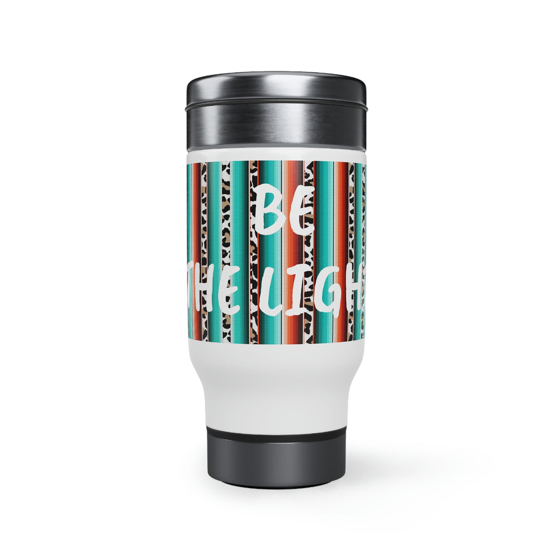 BE THE LIGHT-Stainless Steel Travel Mug with Handle, 14oz