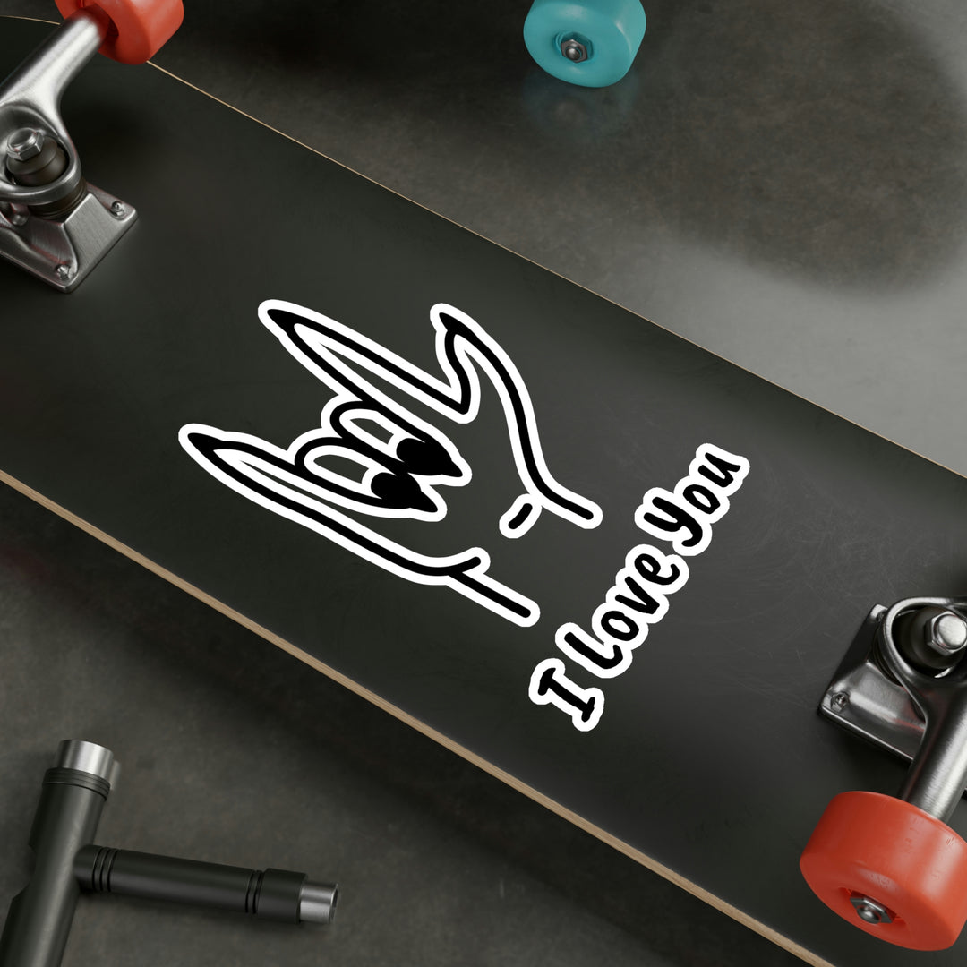 I LOVE YOU-Kiss-Cut Vinyl Decals