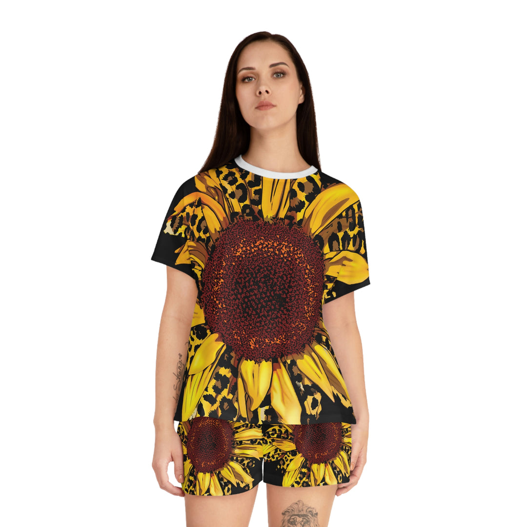 SUNFLOWER-Women's Short Pajama Set (AOP)
