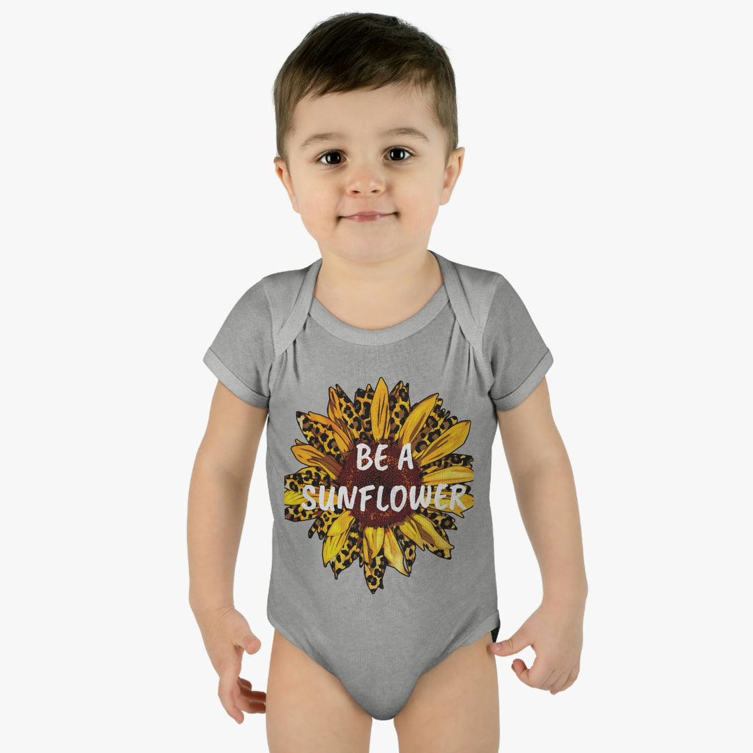 BE A SUNFLOWER-Infant Baby Rib Bodysuit