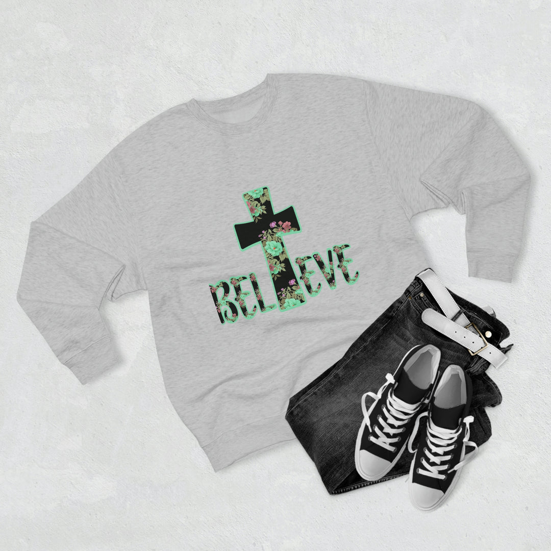 BELIEVE-Unisex Premium Crewneck Sweatshirt