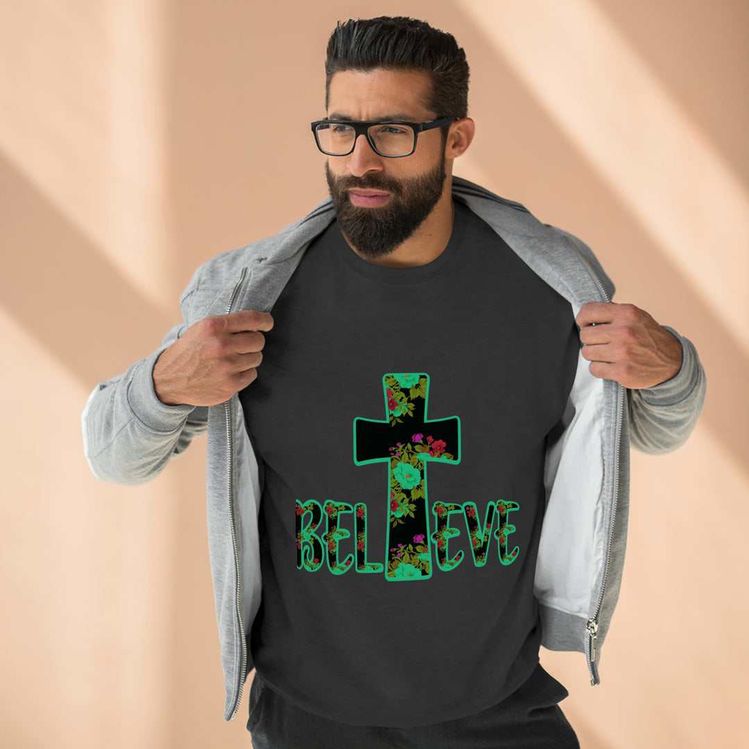 BELIEVE-Unisex Premium Crewneck Sweatshirt