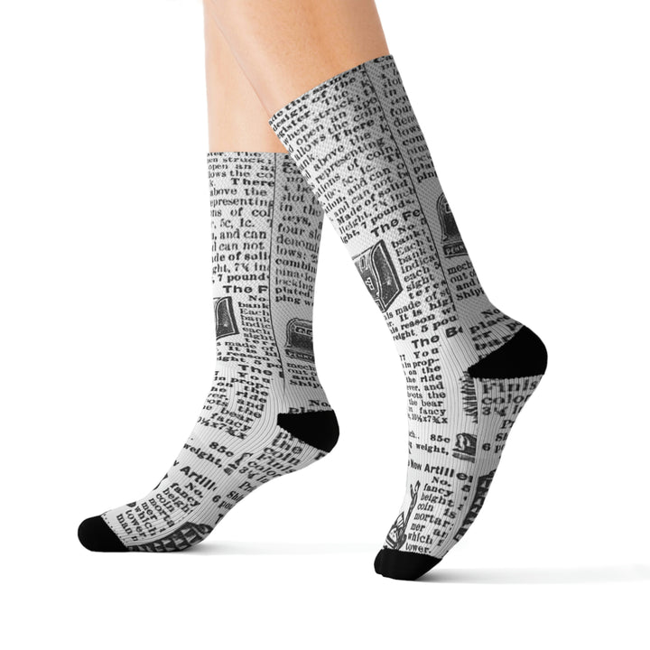 newpaper-Sublimation Socks