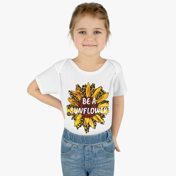 BE A SUNFLOWER-Infant Baby Rib Bodysuit