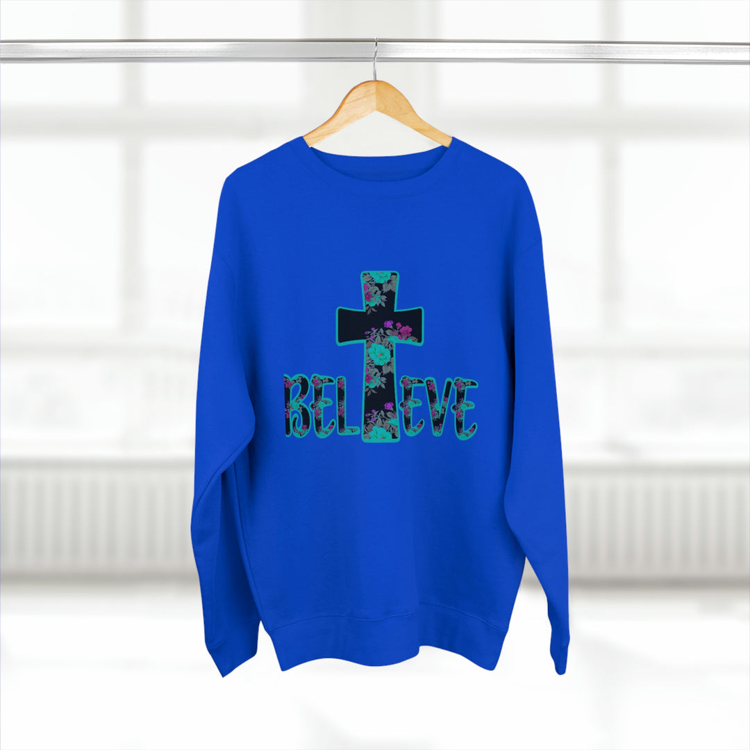 BELIEVE-Unisex Premium Crewneck Sweatshirt