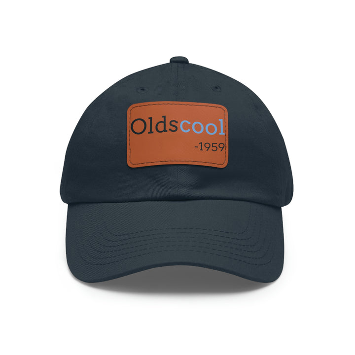 old cool Dad Hat with Leather Patch (Rectangle)
