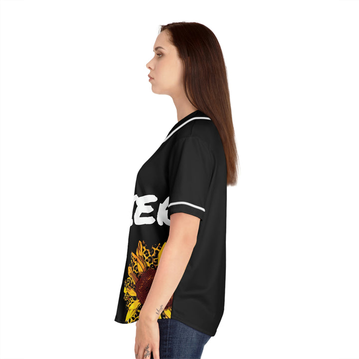 SUNFLOWER SOLDIER-Women's Baseball Jersey (AOP)