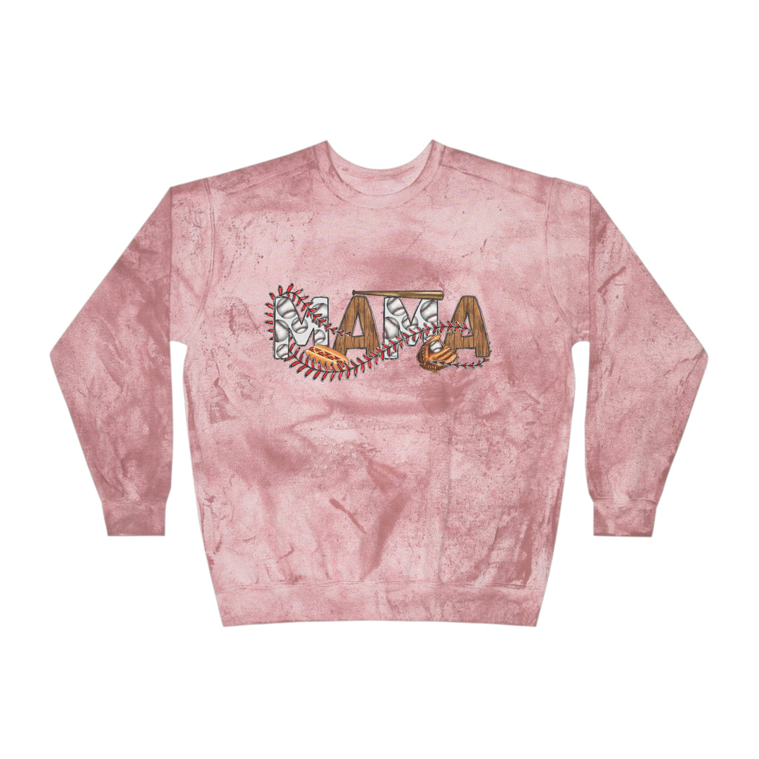 SOFTBALL MOM-Unisex Color Blast Crewneck Sweatshirt