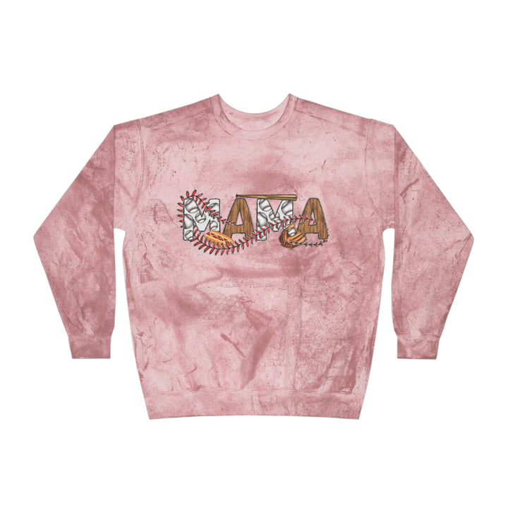 SOFTBALL MOM-Unisex Color Blast Crewneck Sweatshirt