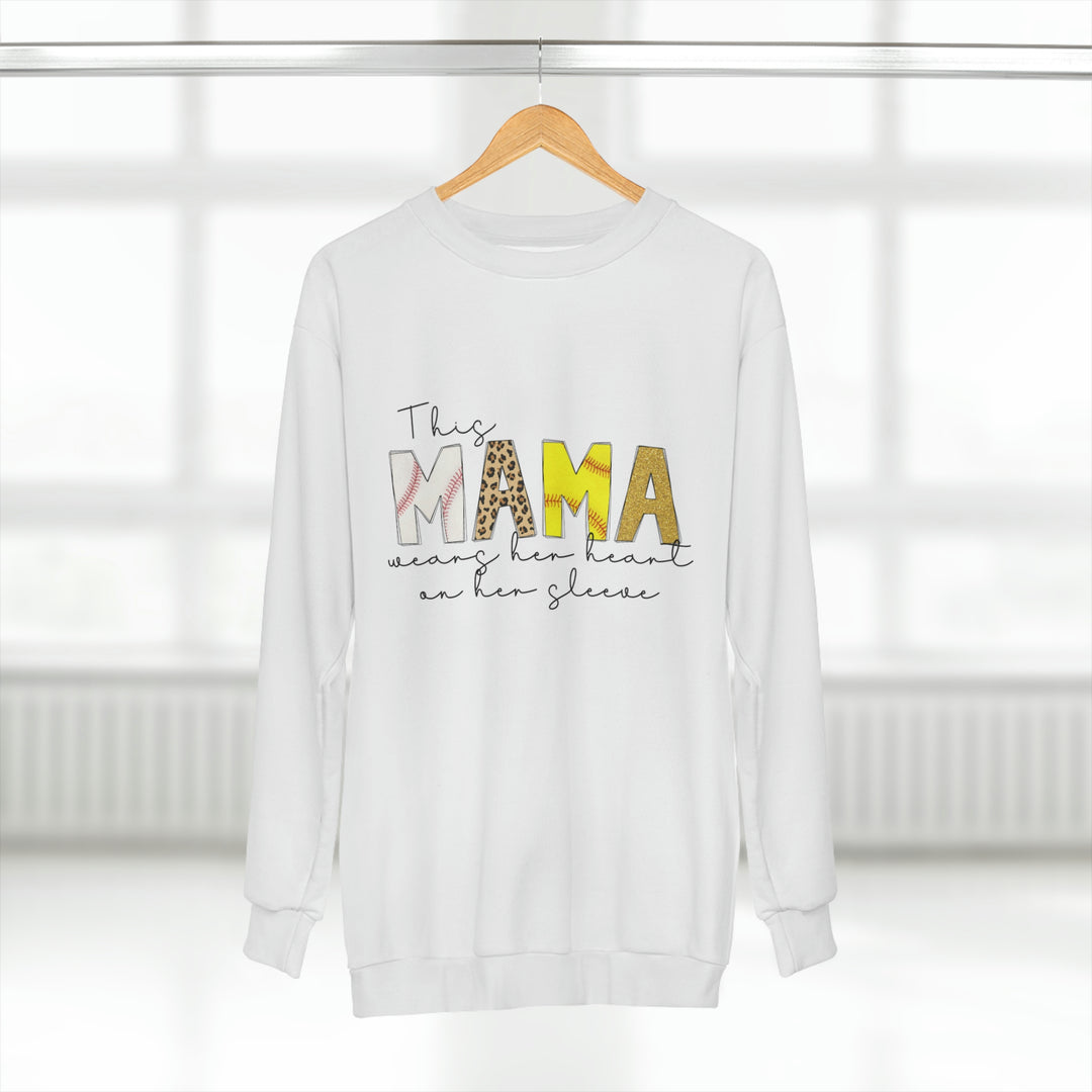 SOFTBALL-BASEBALLMOM-AOP Unisex Sweatshirt