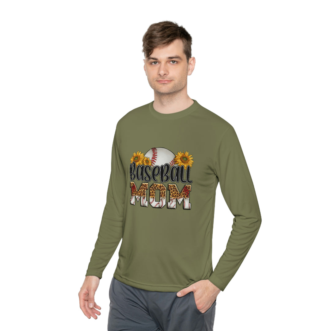 BASEBALL-MOM-Unisex Lightweight Long Sleeve Tee